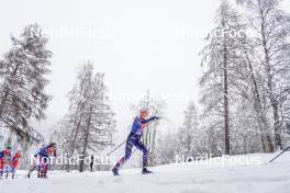 06.01.2024, Val di Fiemme, Italy (ITA): Delphine Claudel (FRA) - FIS world cup cross-country, tour de ski, mass, Val di Fiemme (ITA). www.nordicfocus.com. © Barbieri/NordicFocus. Every downloaded picture is fee-liable.