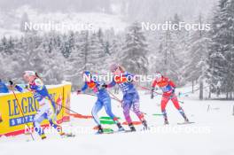 06.01.2024, Val di Fiemme, Italy (ITA): Samantha Smith (USA) - FIS world cup cross-country, tour de ski, mass, Val di Fiemme (ITA). www.nordicfocus.com. © Barbieri/NordicFocus. Every downloaded picture is fee-liable.