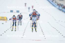 06.01.2024, Val di Fiemme, Italy (ITA): Frida Karlsson (SWE), Linn Svahn (SWE), (l-r)  - FIS world cup cross-country, tour de ski, mass, Val di Fiemme (ITA). www.nordicfocus.com. © Modica/NordicFocus. Every downloaded picture is fee-liable.