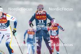 06.01.2024, Val di Fiemme, Italy (ITA): Samantha Smith (USA) - FIS world cup cross-country, tour de ski, mass, Val di Fiemme (ITA). www.nordicfocus.com. © Modica/NordicFocus. Every downloaded picture is fee-liable.