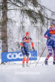 06.01.2024, Val di Fiemme, Italy (ITA): Patricija Eiduka (LAT) - FIS world cup cross-country, tour de ski, mass, Val di Fiemme (ITA). www.nordicfocus.com. © Barbieri/NordicFocus. Every downloaded picture is fee-liable.