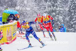 06.01.2024, Val di Fiemme, Italy (ITA): Jules Chappaz (FRA) - FIS world cup cross-country, tour de ski, mass, Val di Fiemme (ITA). www.nordicfocus.com. © Barbieri/NordicFocus. Every downloaded picture is fee-liable.