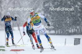 06.01.2024, Val di Fiemme, Italy (ITA): Edvin Anger (SWE) - FIS world cup cross-country, tour de ski, mass, Val di Fiemme (ITA). www.nordicfocus.com. © Modica/NordicFocus. Every downloaded picture is fee-liable.