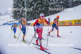 06.01.2024, Val di Fiemme, Italy (ITA): Ansgar Evensen (NOR) - FIS world cup cross-country, tour de ski, mass, Val di Fiemme (ITA). www.nordicfocus.com. © Barbieri/NordicFocus. Every downloaded picture is fee-liable.