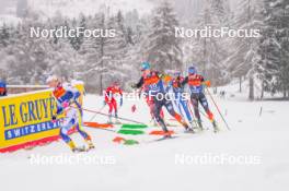 06.01.2024, Val di Fiemme, Italy (ITA): Victoria Carl (GER) - FIS world cup cross-country, tour de ski, mass, Val di Fiemme (ITA). www.nordicfocus.com. © Barbieri/NordicFocus. Every downloaded picture is fee-liable.