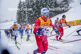 06.01.2024, Val di Fiemme, Italy (ITA): Haavard Solaas Taugboel (NOR) - FIS world cup cross-country, tour de ski, mass, Val di Fiemme (ITA). www.nordicfocus.com. © Barbieri/NordicFocus. Every downloaded picture is fee-liable.