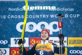 06.01.2024, Val di Fiemme, Italy (ITA): Erik Valnes (NOR) - FIS world cup cross-country, tour de ski, mass, Val di Fiemme (ITA). www.nordicfocus.com. © Modica/NordicFocus. Every downloaded picture is fee-liable.