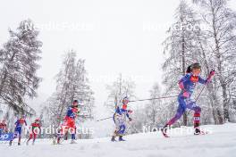 06.01.2024, Val di Fiemme, Italy (ITA): Katerina Janatova (CZE), Rosie Brennan (USA), (l-r)  - FIS world cup cross-country, tour de ski, mass, Val di Fiemme (ITA). www.nordicfocus.com. © Barbieri/NordicFocus. Every downloaded picture is fee-liable.