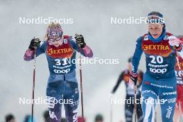 06.01.2024, Val di Fiemme, Italy (ITA): Samantha Smith (USA) - FIS world cup cross-country, tour de ski, mass, Val di Fiemme (ITA). www.nordicfocus.com. © Modica/NordicFocus. Every downloaded picture is fee-liable.