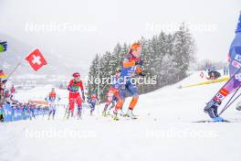 06.01.2024, Val di Fiemme, Italy (ITA): Patricija Eiduka (LAT) - FIS world cup cross-country, tour de ski, mass, Val di Fiemme (ITA). www.nordicfocus.com. © Barbieri/NordicFocus. Every downloaded picture is fee-liable.