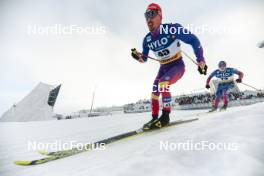 20.01.2024, Oberhof, Germany (GER): Paul Constantin Pepene (ROU), James Clinton Schoonmaker (USA), (l-r)  - FIS world cup cross-country, mass, Oberhof (GER). www.nordicfocus.com. © Modica/NordicFocus. Every downloaded picture is fee-liable.