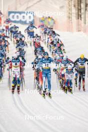 20.01.2024, Oberhof, Germany (GER): Calle Halfvarsson (SWE), Iivo Niskanen (FIN), Gustaf Berglund (SWE), (l-r)  - FIS world cup cross-country, mass, Oberhof (GER). www.nordicfocus.com. © Modica/NordicFocus. Every downloaded picture is fee-liable.