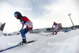 20.01.2024, Oberhof, Germany (GER): Robin Frommelt (LIE), Andrej Renda (SVK), (l-r)  - FIS world cup cross-country, mass, Oberhof (GER). www.nordicfocus.com. © Modica/NordicFocus. Every downloaded picture is fee-liable.