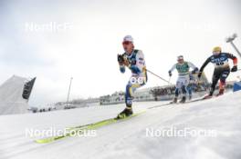 20.01.2024, Oberhof, Germany (GER): Gustaf Berglund (SWE), Edvin Anger (SWE), Janosch Brugger (GER), (l-r)  - FIS world cup cross-country, mass, Oberhof (GER). www.nordicfocus.com. © Modica/NordicFocus. Every downloaded picture is fee-liable.