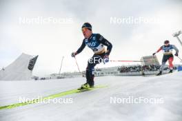 20.01.2024, Oberhof, Germany (GER): Giandomenico Salvadori (ITA), Julien Locke (CAN), (l-r)  - FIS world cup cross-country, mass, Oberhof (GER). www.nordicfocus.com. © Modica/NordicFocus. Every downloaded picture is fee-liable.