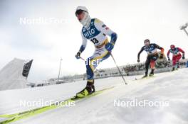 20.01.2024, Oberhof, Germany (GER): William Poromaa (SWE), Friedrich Moch (GER), (l-r)  - FIS world cup cross-country, mass, Oberhof (GER). www.nordicfocus.com. © Modica/NordicFocus. Every downloaded picture is fee-liable.