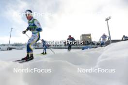 20.01.2024, Oberhof, Germany (GER): Edvin Anger (SWE), Davide Graz (ITA), (l-r)  - FIS world cup cross-country, mass, Oberhof (GER). www.nordicfocus.com. © Modica/NordicFocus. Every downloaded picture is fee-liable.