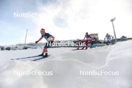 20.01.2024, Oberhof, Germany (GER): Andrew Musgrave (GBR), Mika Vermeulen (AUT), Jens Burman (SWE), (l-r)  - FIS world cup cross-country, mass, Oberhof (GER). www.nordicfocus.com. © Modica/NordicFocus. Every downloaded picture is fee-liable.