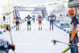 20.01.2024, Oberhof, Germany (GER): Xavier Mckeever (CAN), Haruki Yamashita (JPN), Jason Rueesch (SUI), Gus Schumacher (USA), (l-r)  - FIS world cup cross-country, mass, Oberhof (GER). www.nordicfocus.com. © Modica/NordicFocus. Every downloaded picture is fee-liable.