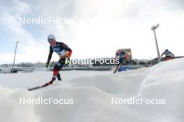 20.01.2024, Oberhof, Germany (GER): Jan-Friedrich Doerks (GER), Thomas Maloney Westgaard (IRL), Olivier Leveille (CAN), (l-r)  - FIS world cup cross-country, mass, Oberhof (GER). www.nordicfocus.com. © Modica/NordicFocus. Every downloaded picture is fee-liable.