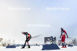 20.01.2024, Oberhof, Germany (GER): Florian Notz (GER), Simen Hegstad Krueger (NOR), (l-r)  - FIS world cup cross-country, mass, Oberhof (GER). www.nordicfocus.com. © Modica/NordicFocus. Every downloaded picture is fee-liable.