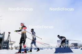 20.01.2024, Oberhof, Germany (GER): Jan-Friedrich Doerks (GER), Markus Vuorela (FIN), Dietmar Noeckler (ITA), (l-r)  - FIS world cup cross-country, mass, Oberhof (GER). www.nordicfocus.com. © Modica/NordicFocus. Every downloaded picture is fee-liable.