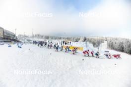 20.01.2024, Oberhof, Germany (GER): Start of mens race - FIS world cup cross-country, mass, Oberhof (GER). www.nordicfocus.com. © Modica/NordicFocus. Every downloaded picture is fee-liable.