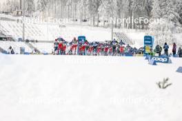 20.01.2024, Oberhof, Germany (GER): Start of mens race - FIS world cup cross-country, mass, Oberhof (GER). www.nordicfocus.com. © Modica/NordicFocus. Every downloaded picture is fee-liable.