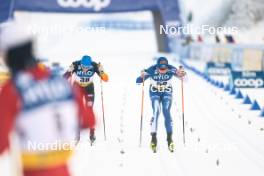 20.01.2024, Oberhof, Germany (GER): Lucas Boegl (GER), Lauri Vuorinen (FIN), (l-r)  - FIS world cup cross-country, mass, Oberhof (GER). www.nordicfocus.com. © Modica/NordicFocus. Every downloaded picture is fee-liable.