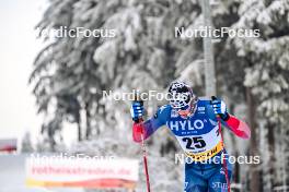 20.01.2024, Oberhof, Germany (GER): Gus Schumacher (USA) - FIS world cup cross-country, mass, Oberhof (GER). www.nordicfocus.com. © Authamayou/NordicFocus. Every downloaded picture is fee-liable.