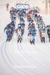 20.01.2024, Oberhof, Germany (GER): Ristomatti Hakola (FIN), Calle Halfvarsson (SWE), Iivo Niskanen (FIN), Gustaf Berglund (SWE), (l-r)  - FIS world cup cross-country, mass, Oberhof (GER). www.nordicfocus.com. © Modica/NordicFocus. Every downloaded picture is fee-liable.