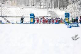 20.01.2024, Oberhof, Germany (GER): Start of mens race - FIS world cup cross-country, mass, Oberhof (GER). www.nordicfocus.com. © Modica/NordicFocus. Every downloaded picture is fee-liable.