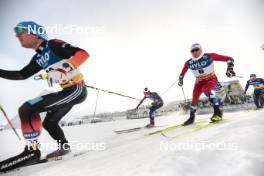 20.01.2024, Oberhof, Germany (GER): Mathis Desloges (FRA), Didrik Toenseth (NOR), (l-r)  - FIS world cup cross-country, mass, Oberhof (GER). www.nordicfocus.com. © Modica/NordicFocus. Every downloaded picture is fee-liable.