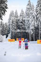 20.01.2024, Oberhof, Germany (GER): Michael Foettinger (AUT), Peter Wolter (USA), (l-r)  - FIS world cup cross-country, mass, Oberhof (GER). www.nordicfocus.com. © Authamayou/NordicFocus. Every downloaded picture is fee-liable.