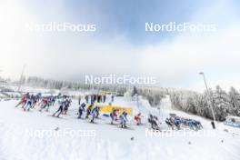 20.01.2024, Oberhof, Germany (GER): Start of mens race - FIS world cup cross-country, mass, Oberhof (GER). www.nordicfocus.com. © Modica/NordicFocus. Every downloaded picture is fee-liable.