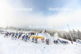 20.01.2024, Oberhof, Germany (GER): Start of mens race - FIS world cup cross-country, mass, Oberhof (GER). www.nordicfocus.com. © Modica/NordicFocus. Every downloaded picture is fee-liable.