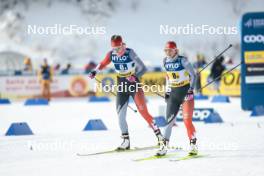 21.01.2024, Oberhof, Germany (GER): Katherine Weaver (CAN), Sonjaa Schmidt (CAN), (l-r)  - FIS world cup cross-country, relay, Oberhof (GER). www.nordicfocus.com. © Modica/NordicFocus. Every downloaded picture is fee-liable.