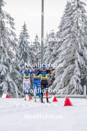 21.01.2024, Oberhof, Germany (GER): Sofia Henriksson (SWE), Johanna Matintalo (FIN), Katherine Sauerbrey (GER), (l-r)  - FIS world cup cross-country, relay, Oberhof (GER). www.nordicfocus.com. © Authamayou/NordicFocus. Every downloaded picture is fee-liable.