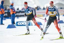 21.01.2024, Oberhof, Germany (GER): Katherine Weaver (CAN), Sonjaa Schmidt (CAN), (l-r)  - FIS world cup cross-country, relay, Oberhof (GER). www.nordicfocus.com. © Modica/NordicFocus. Every downloaded picture is fee-liable.