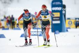 21.01.2024, Oberhof, Germany (GER): Olivia Bouffard-Nesbitt (CAN), Sonjaa Schmidt (CAN), (l-r)  - FIS world cup cross-country, relay, Oberhof (GER). www.nordicfocus.com. © Modica/NordicFocus. Every downloaded picture is fee-liable.