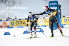 21.01.2024, Oberhof, Germany (GER): Lena Keck (GER), Coletta Rydzek (GER), (l-r)  - FIS world cup cross-country, relay, Oberhof (GER). www.nordicfocus.com. © Modica/NordicFocus. Every downloaded picture is fee-liable.