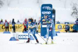 21.01.2024, Oberhof, Germany (GER): Krista Parmakoski (FIN), Anne Kyllonen (FIN), (l-r)  - FIS world cup cross-country, relay, Oberhof (GER). www.nordicfocus.com. © Modica/NordicFocus. Every downloaded picture is fee-liable.