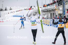 21.01.2024, Oberhof, Germany (GER): Jasmi Joensuu (FIN), Anne Kyllonen (FIN), Krista Parmakoski (FIN), (l-r)  - FIS world cup cross-country, relay, Oberhof (GER). www.nordicfocus.com. © Authamayou/NordicFocus. Every downloaded picture is fee-liable.