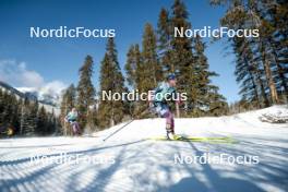 09.02.2024, Canmore, Canada (CAN): Emma Albrecht (USA), Erin Bianco (USA), (l-r)  - FIS world cup cross-country, 15km mass, Canmore (CAN). www.nordicfocus.com. © Modica/NordicFocus. Every downloaded picture is fee-liable.