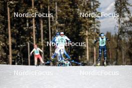 09.02.2024, Canmore, Canada (CAN): Moa Ilar (SWE), Francesca Franchi (ITA), (l-r)  - FIS world cup cross-country, 15km mass, Canmore (CAN). www.nordicfocus.com. © Modica/NordicFocus. Every downloaded picture is fee-liable.