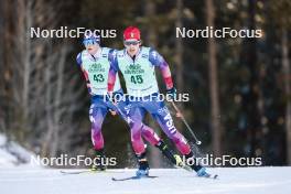 09.02.2024, Canmore, Canada (CAN): Graham Houtsma (USA) - FIS world cup cross-country, 15km mass, Canmore (CAN). www.nordicfocus.com. © Modica/NordicFocus. Every downloaded picture is fee-liable.