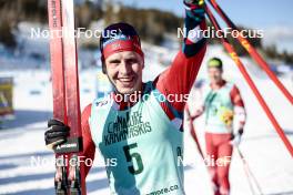 09.02.2024, Canmore, Canada (CAN): Simen Hegstad Krueger (NOR) - FIS world cup cross-country, 15km mass, Canmore (CAN). www.nordicfocus.com. © Modica/NordicFocus. Every downloaded picture is fee-liable.