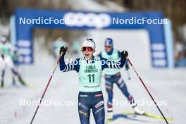 09.02.2024, Canmore, Canada (CAN): Delphine Claudel (FRA) - FIS world cup cross-country, 15km mass, Canmore (CAN). www.nordicfocus.com. © Modica/NordicFocus. Every downloaded picture is fee-liable.