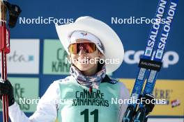 09.02.2024, Canmore, Canada (CAN): Delphine Claudel (FRA) - FIS world cup cross-country, 15km mass, Canmore (CAN). www.nordicfocus.com. © Modica/NordicFocus. Every downloaded picture is fee-liable.