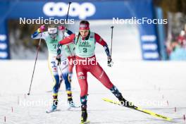 10.02.2024, Canmore, Canada (CAN): Kristine Stavaas Skistad (NOR) - FIS world cup cross-country, individual sprint, Canmore (CAN). www.nordicfocus.com. © Modica/NordicFocus. Every downloaded picture is fee-liable.